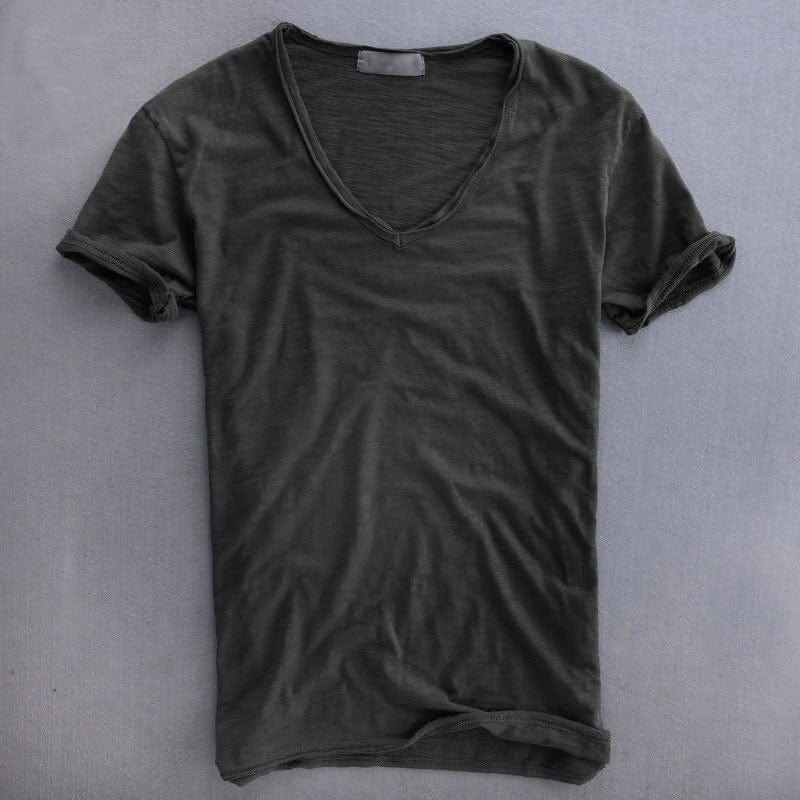 Urban Pulse Cotton V-neck T-shirt