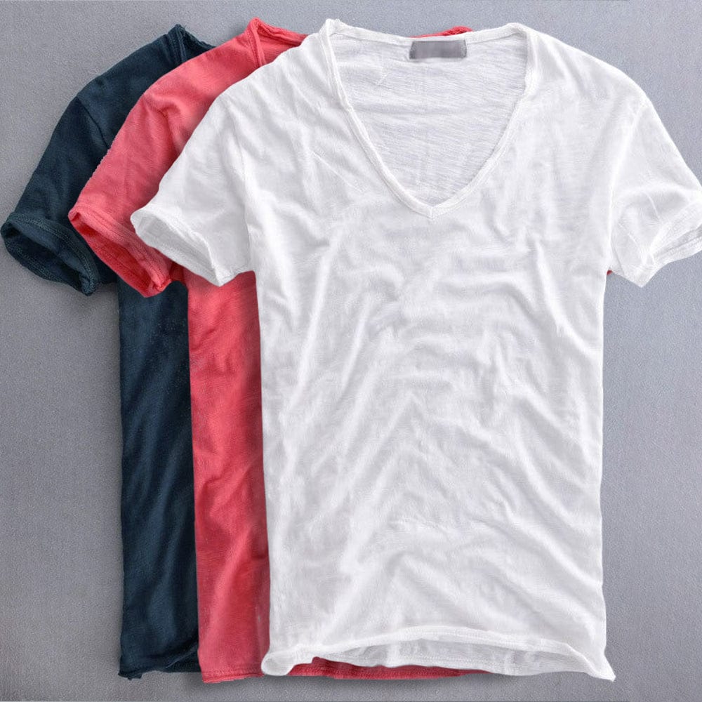 Urban Pulse Cotton V-neck T-shirt