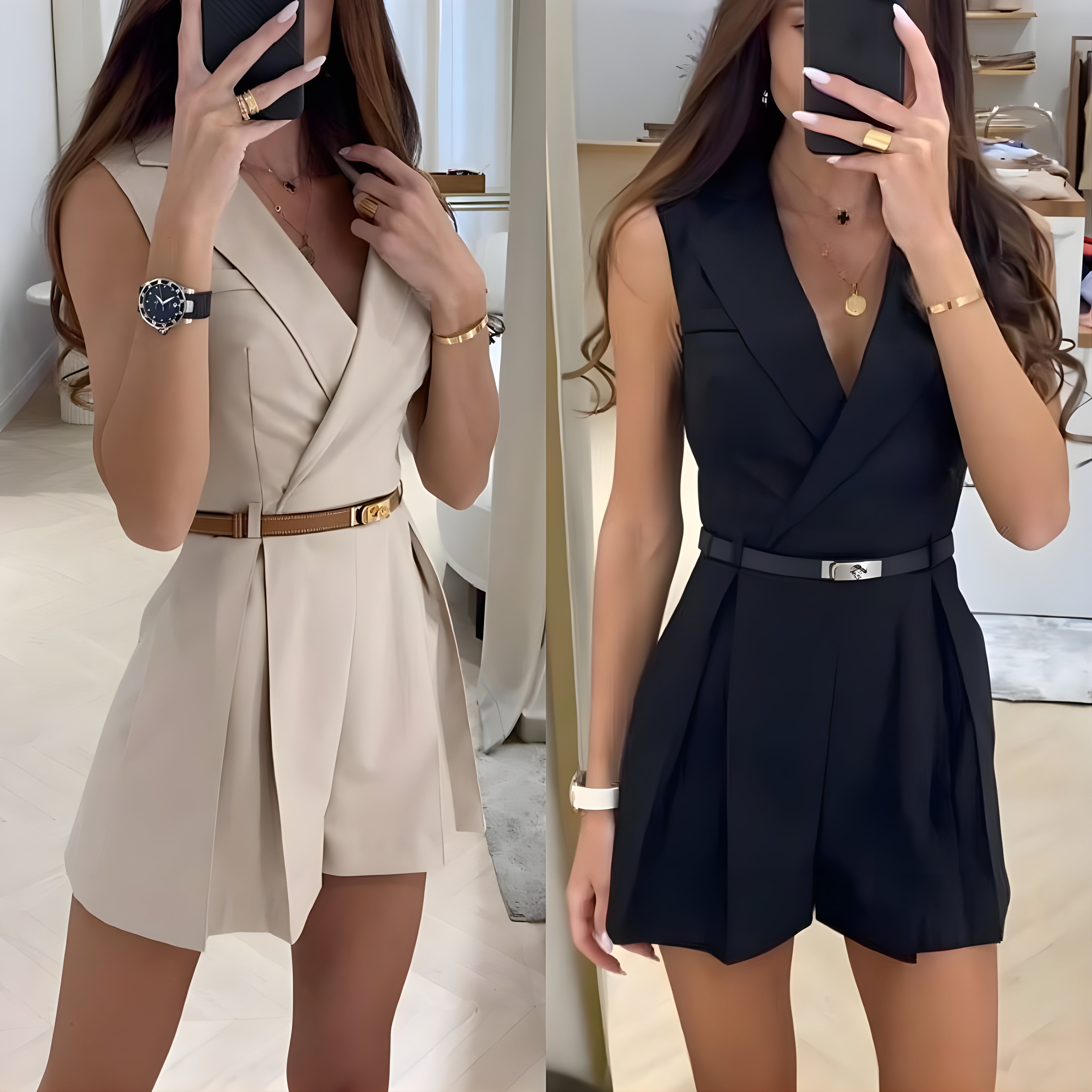 LINA - STYLISH SLEEVELESS SUMMER JUMPSUIT