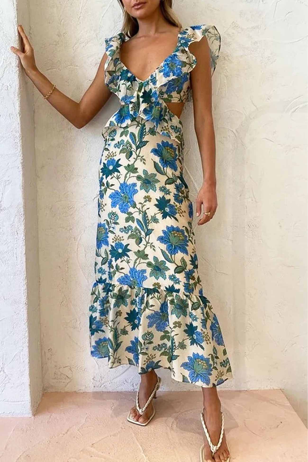 Daisy - Floral Ruffle Dress